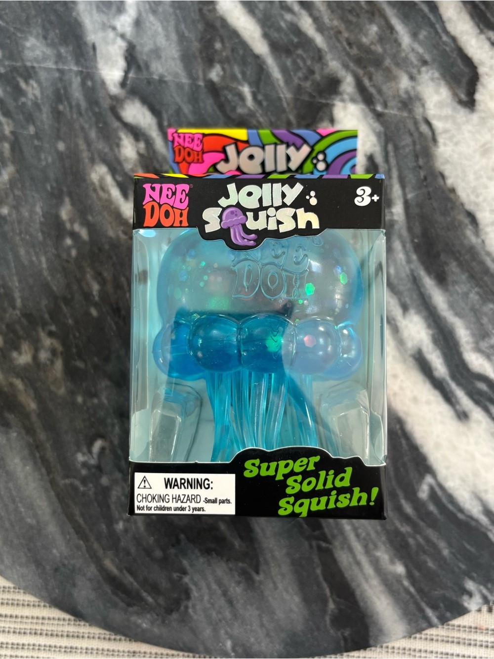 NEW IN BOX NeeDoh Jelly Squish - Blue